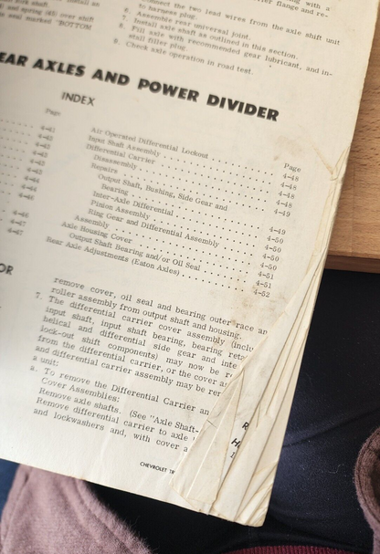 Vtg 1967 Chevrolet Truck Chassis Overhaul Manual 10-60 Series