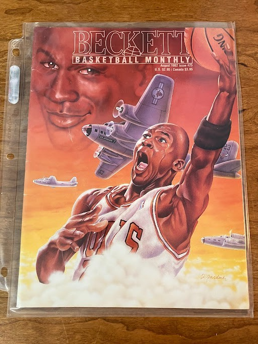 Beckett Basketball Card Monthly Michael Jordan August 1992 Issue #25