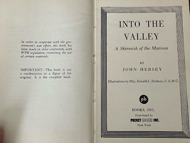 Into the Valley by John Hersey