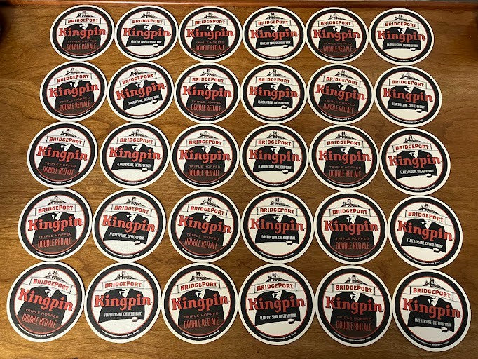 lot of 30 Beer Coaster ~ BRIDGEPORT Brewing co ~ KingPin