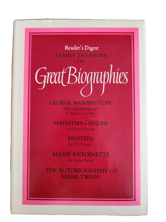1st edition Reader's Digest Family Treasury Of Great Biographies Volume 2, 1970