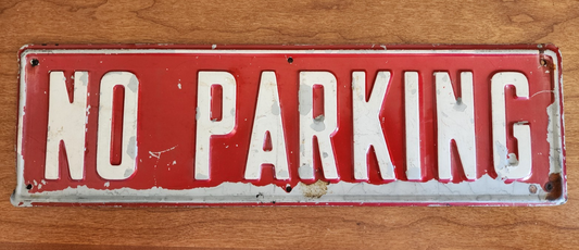 No Parking 12x16 Aluminum Sign 15.5" x 4.5"