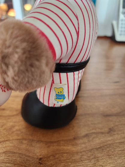 VTG 1986 Slugger Bear Dakin Baseball Player 8" Plush Animal Toy VWT