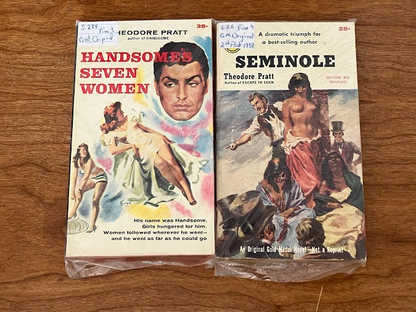 Theodore Pratt Books - Lot of 2 - "Handsome's Seven Women" & "Seminole"