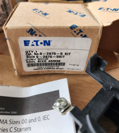 NEW - EATON CUTLER HAMMER 9-2875-5 CONTACTOR REPLACEMENT COIL