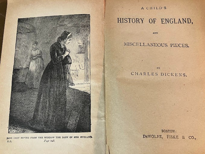 Charles Dickens' Works - Edition Late 1800's - lot of 4