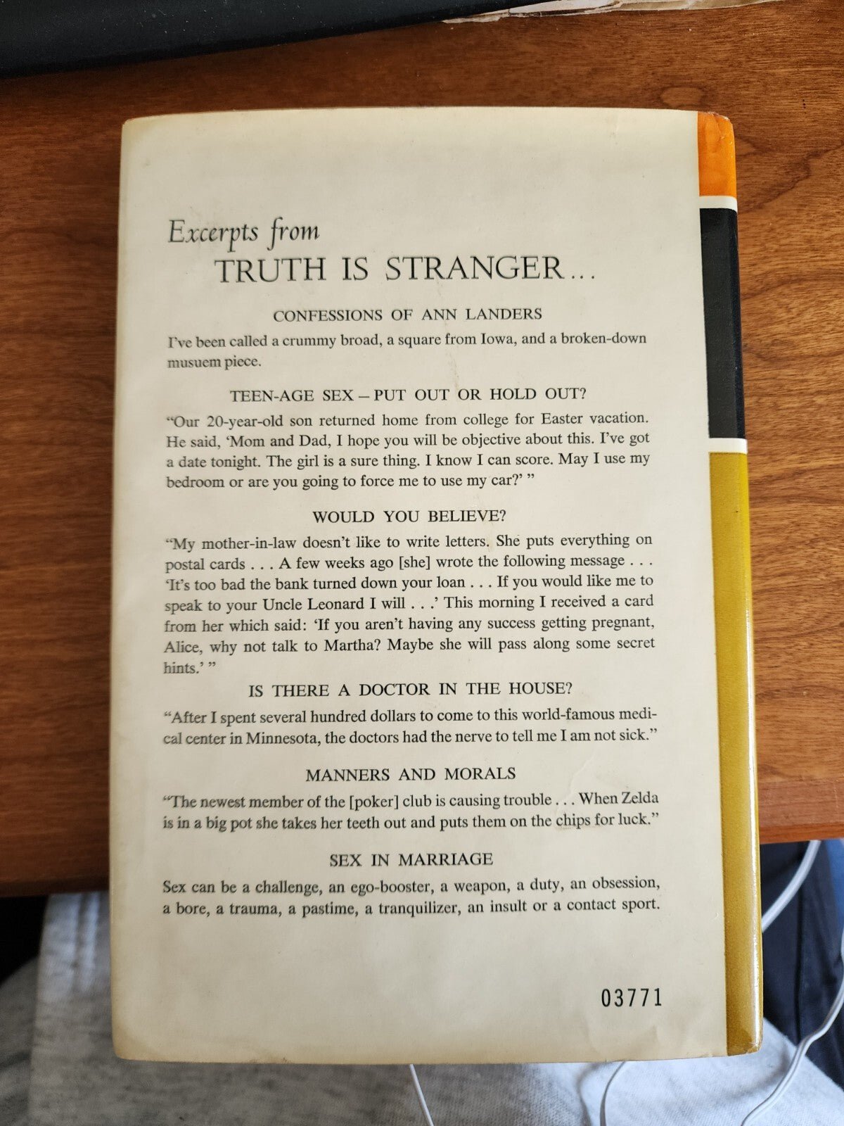 Ann Lander says... TRUTH IS STRANGER... hardcover book