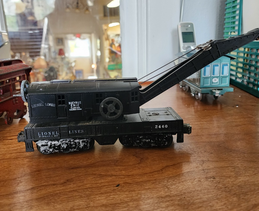Vtg Lionel Lines 2460 Black Bucyrus Erie Crane Car Variation