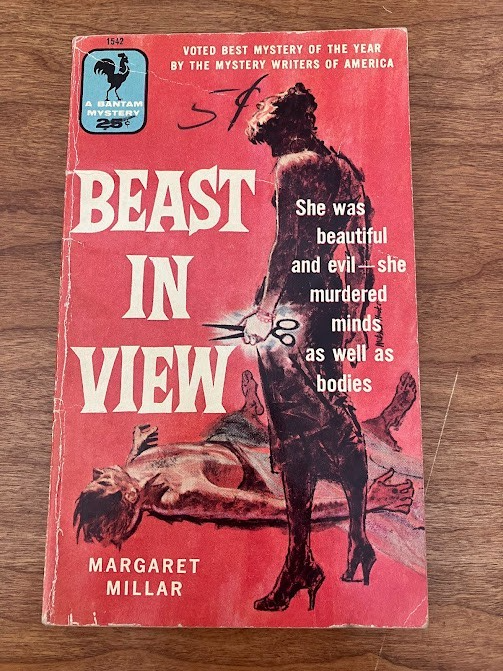 Vtg Paperback - Margaret Millar: BEAST IN VIEW