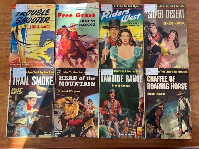 Vintage Paperbacks - Ernest Haycox - Popular Library - Lot Of 8
