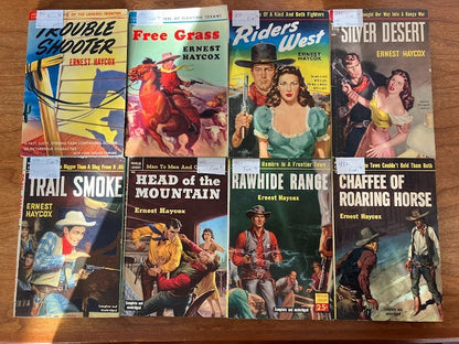 Vintage Paperbacks - Ernest Haycox - Popular Library - Lot Of 8