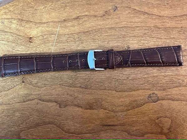 Hadley Roma Wristwatch Band: MS898 Brown 22MML - Genuine Leather