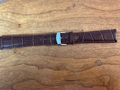 Hadley Roma Wristwatch Band: MS898 Brown 22MML - Genuine Leather
