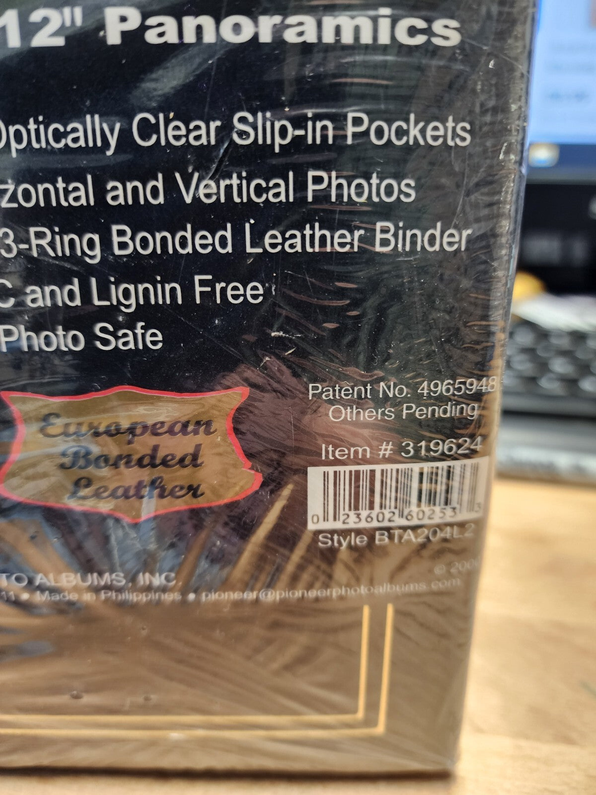 Pioneer BTA204L2 Bonded Leather 200 Pocket Photo Album 4"x6" NEW & SEALED Black