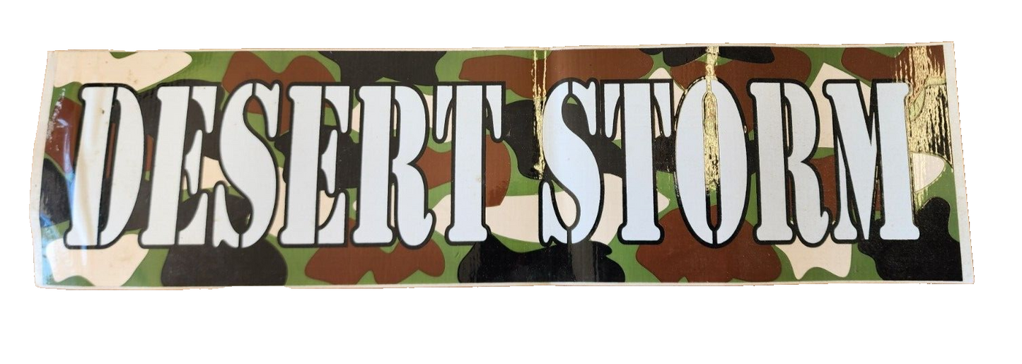 3" x 12" 1990 Desert Storm Bumper Sticker