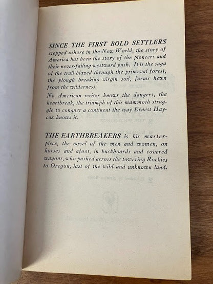 Bantam Books - THE EARTHBREAKERS by Ernest Haycox