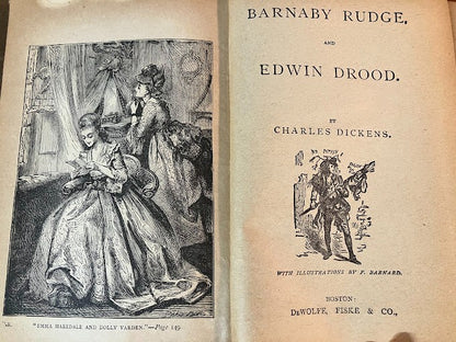 Charles Dickens' Works - Edition Late 1800's - lot of 4
