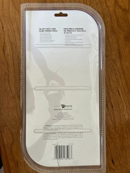 South Bend - Filet Knife And Pliers Combo Pack - New Opened Package