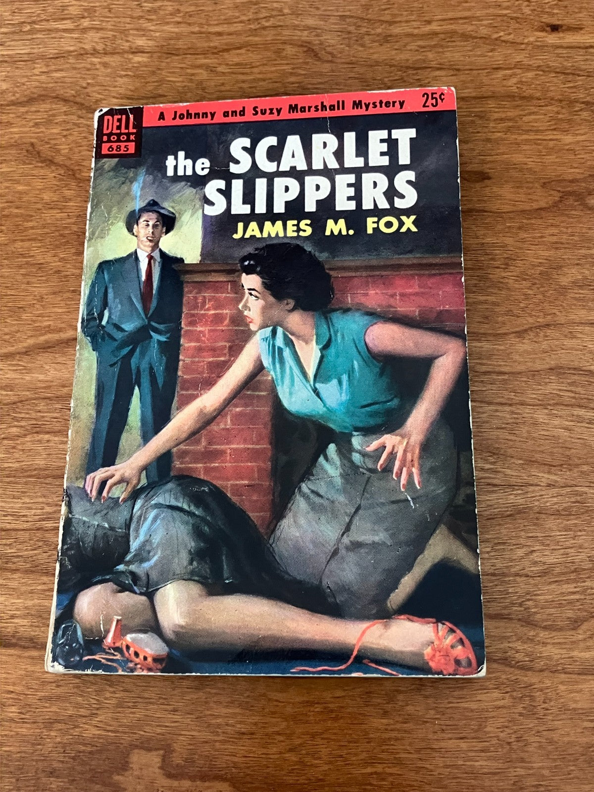 The Scarlet Slippers by James M. Fox - Vintage Paperback Book