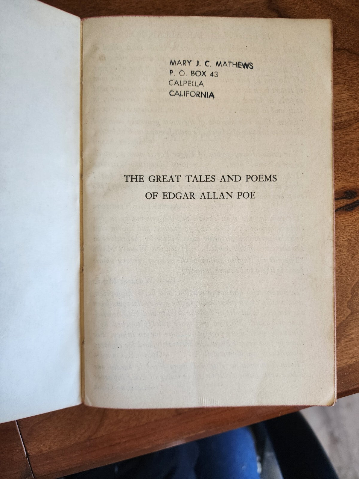 The Great Tales And Poems Of Edgar Allan Poe 1940