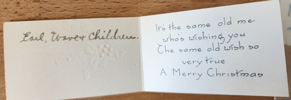 Old 1940 Christmas card 3"