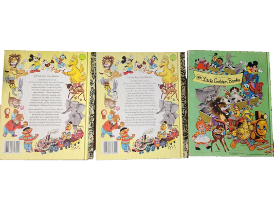 Lot of 3 - A Little Golden Book -Story of Jonah/David & Goliath /Noah's Ark