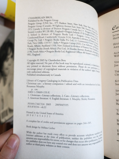 Christmas Cats: A Literary Companion by Shirley Murphy