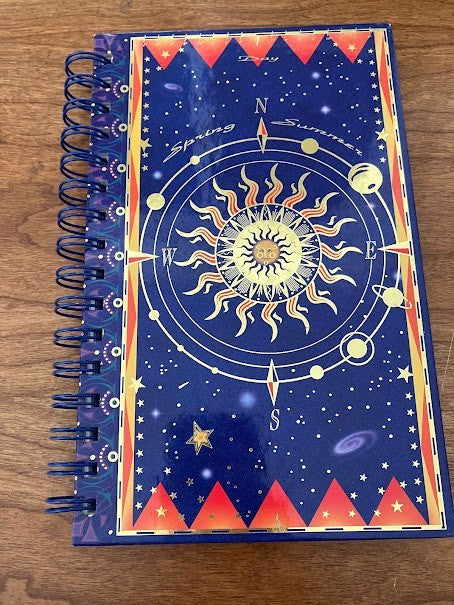 Spiral Notebook - Celestial Sun and Moon