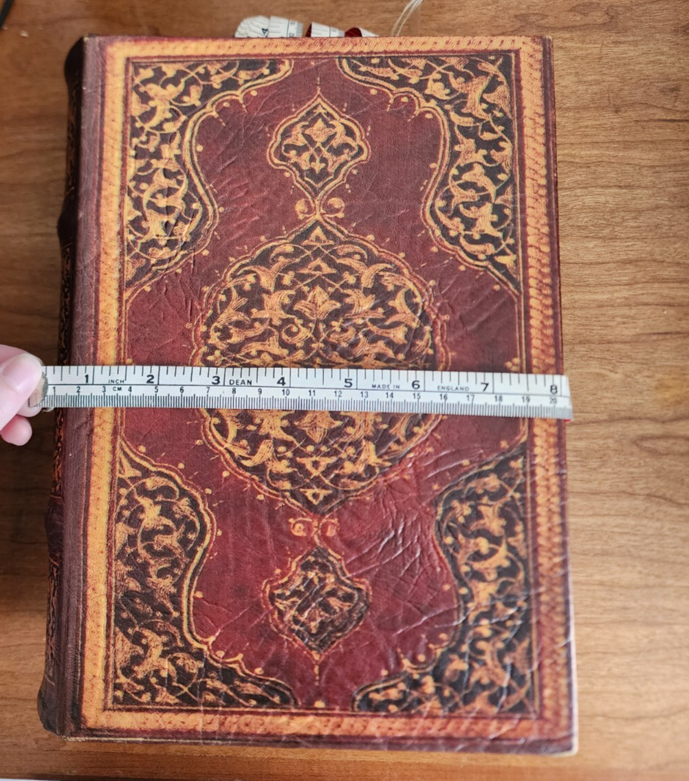 Pier 1 Faux Book Storage Box Magnetic Closure 11" x 8” x 3”