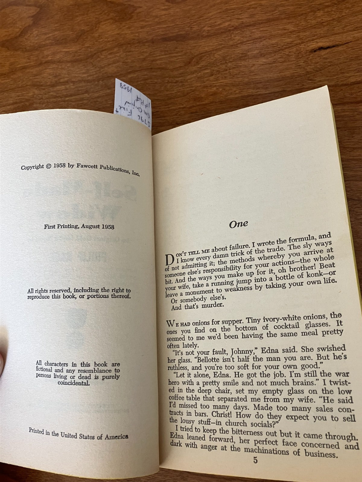 Vintage Paperback - Self-Made Widow by Philip Race