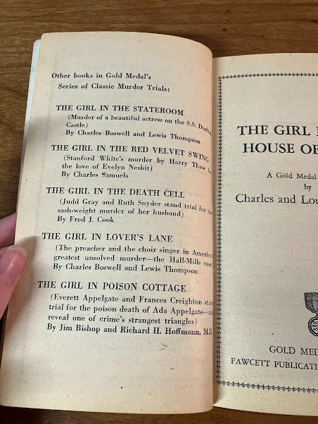 Girl in the House of Hate by Charles and Louise Samuels