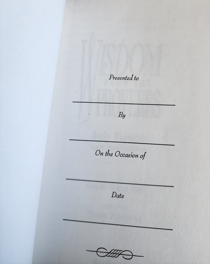 Wisdom from the Proverbs, Daily Thoughts and Meditations, Dan & Nancy Dick