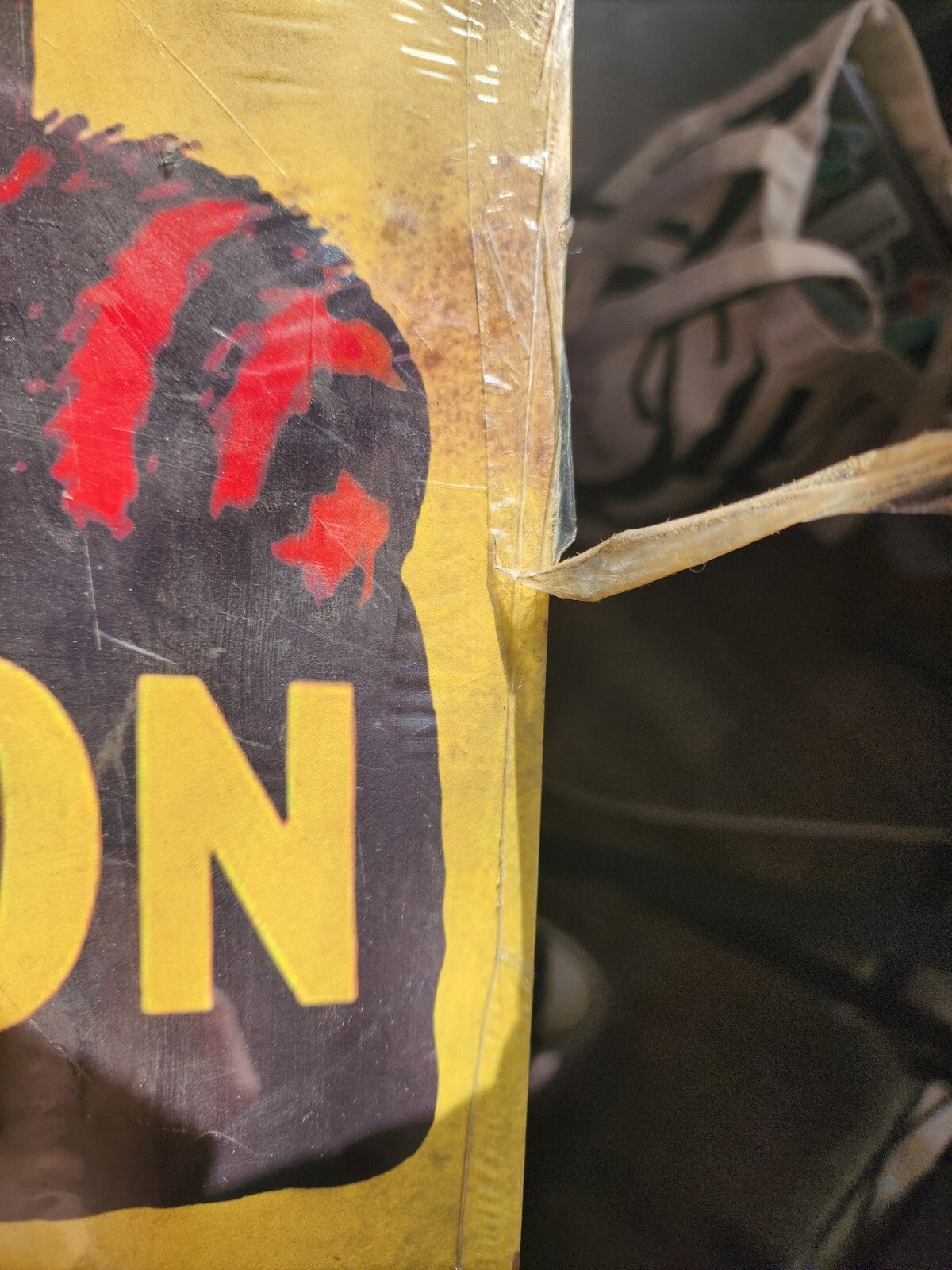 SUN CURED RED COON CHEWING TOBACCO 18" Heavy Duty U.S.A. Advertising Sign