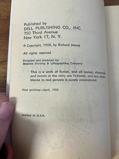 Vintage Paperback - Richard Jessup: LOWDOWN