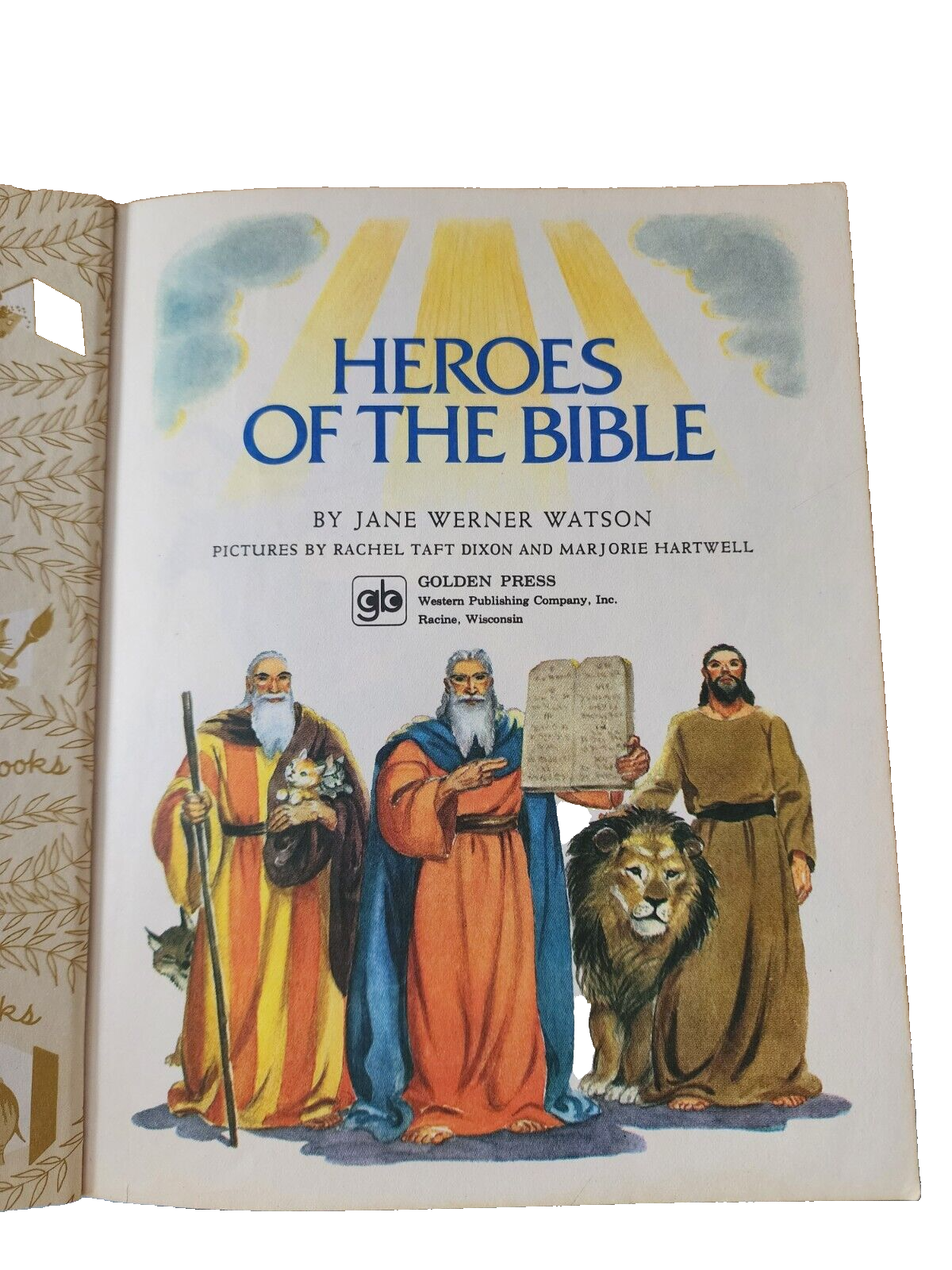 GB A Little Golden Book - Heroes Of The Bible - 1976