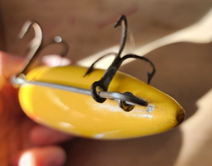 Vtg Nelson Salmon Plug 6"  Fishing Lure Orange Red Gills