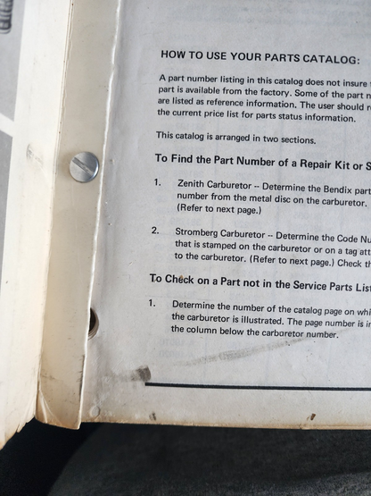 April 1970 Bendix Carburetor Catalog