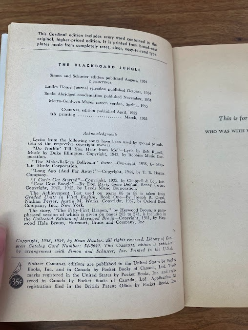 Vtg Paperbacks - Cardinal Books - lot of 4