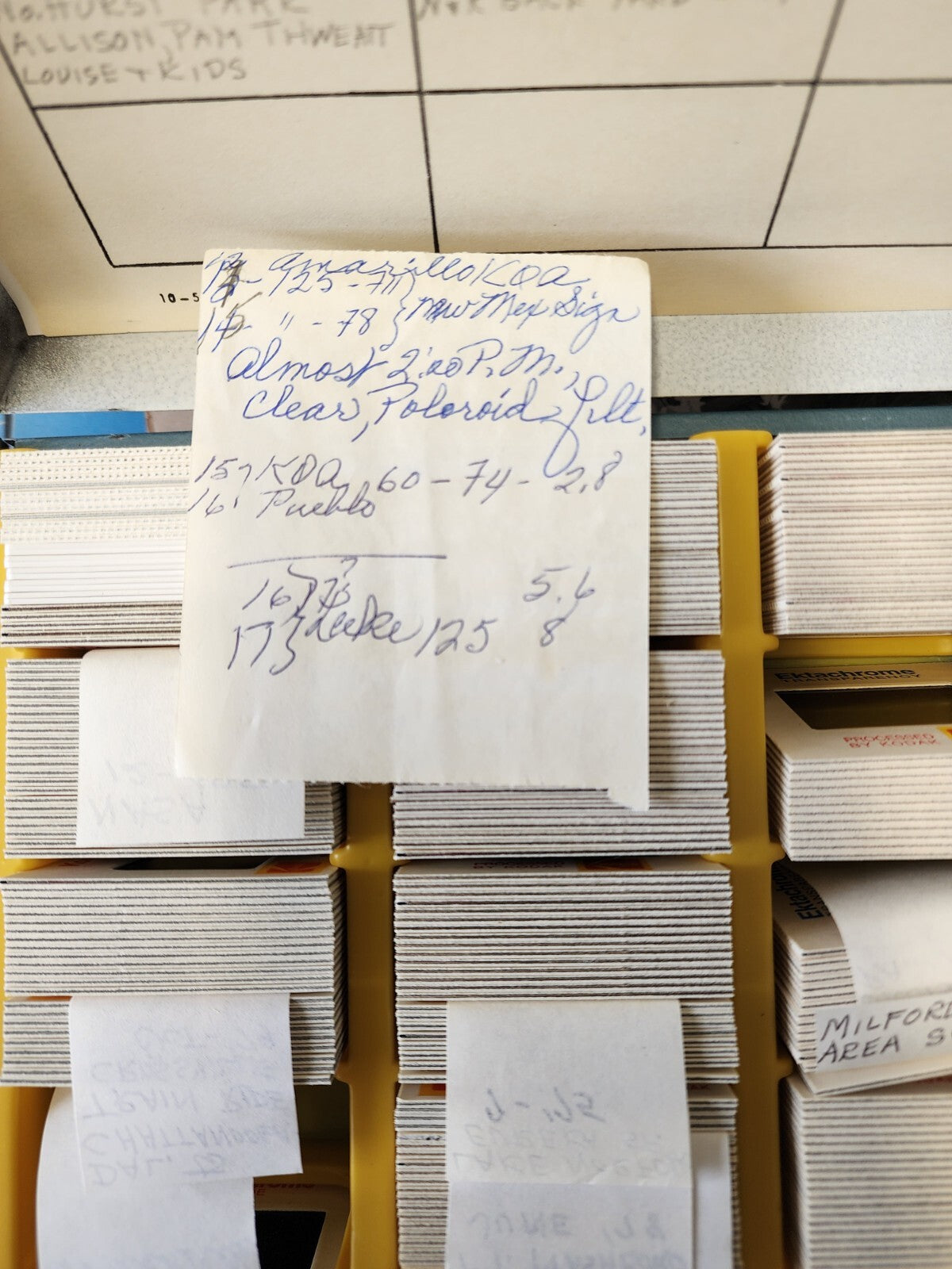 Vintage SV Smith Victor Metal Slide File Case Made In Griffith, IND USA Blue 