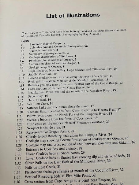 Of Geology Of Oregon 1964 By Ewart M Baldwin - 3rd Edition