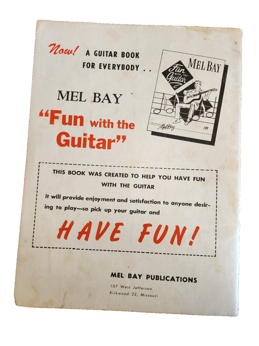 Vintage Mel Bay Guitar Chords Book – Picture & Diagram Form –1959