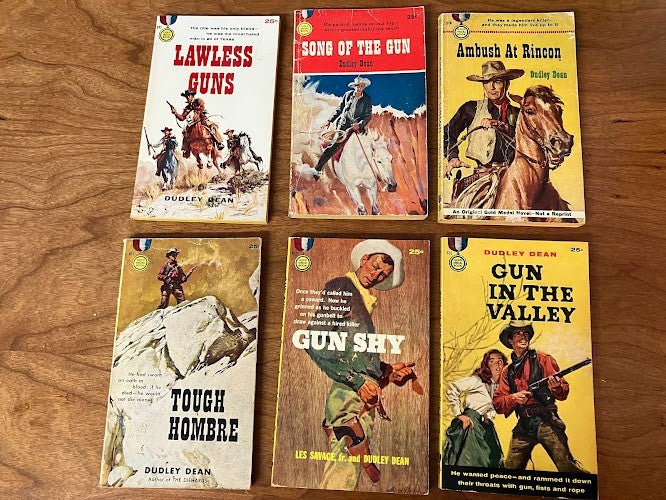Gold Medal Books by Deadly Dean - lot of 6