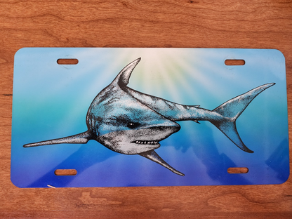 Great White Shark License Plate