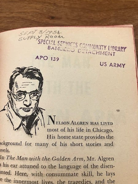 Vtg Pocket Book - The Man with the Golden Arm by Nelson Algren