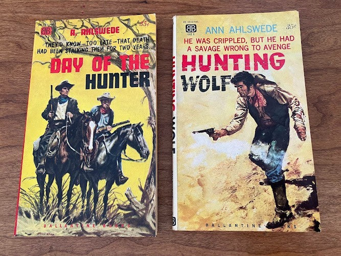 Day of the Hunter and Hunting Wolf by Ann Ahlswede - lot of 2