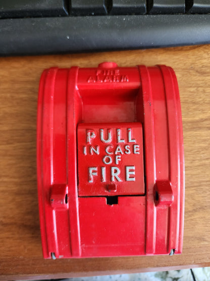 Metal Pull In Case of Fire Alarm Station W/ Glass Rods