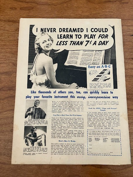 1941 - Song Parade America’s Foremost Lyric Magazine - Music Program