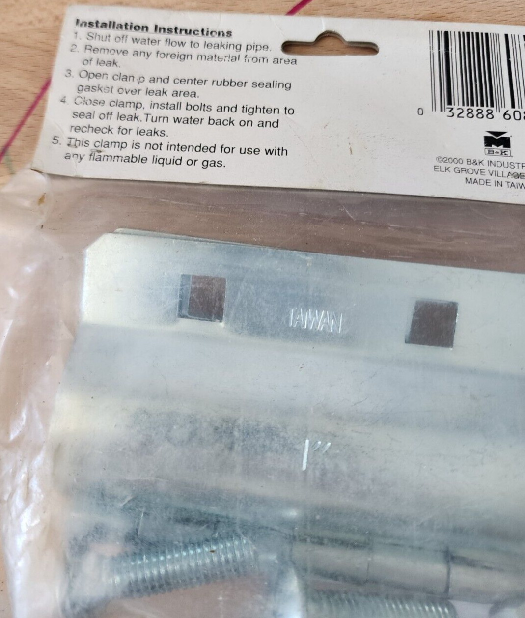 Mueller Industries 1" Repair Clamp with Rubber Gasket #160-805