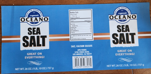 Organic Oceano Sea Salt Sticker Prop