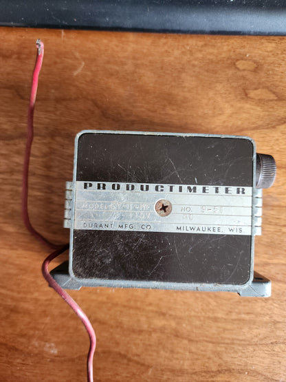 Durant Productimeter Industrial 6 Digit Counter Model 6Y-1--MF No 9- 115V